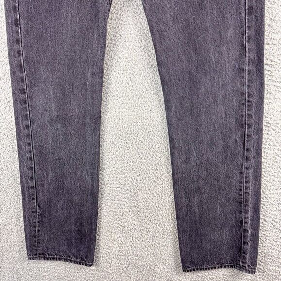 Levis 501 Jeans Mens 31 Black Button Fly Denim Western Cowboy Outdoor 30x33 - Picture 4 of 16